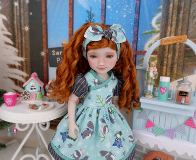 Arctic Fox - dress with shoes for Ruby Red Fashion Friends doll