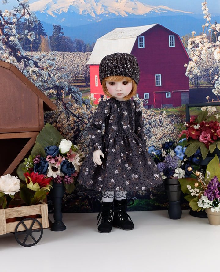 Autumn Night - dress ensemble with boots for Ruby Red Fashion Friends doll