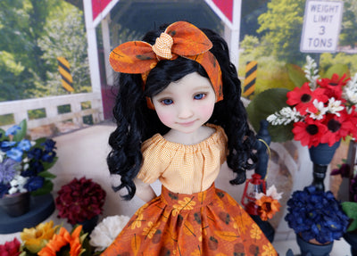 Autumn Oak - blouse & skirt with boots for Ruby Red Fashion Friends doll