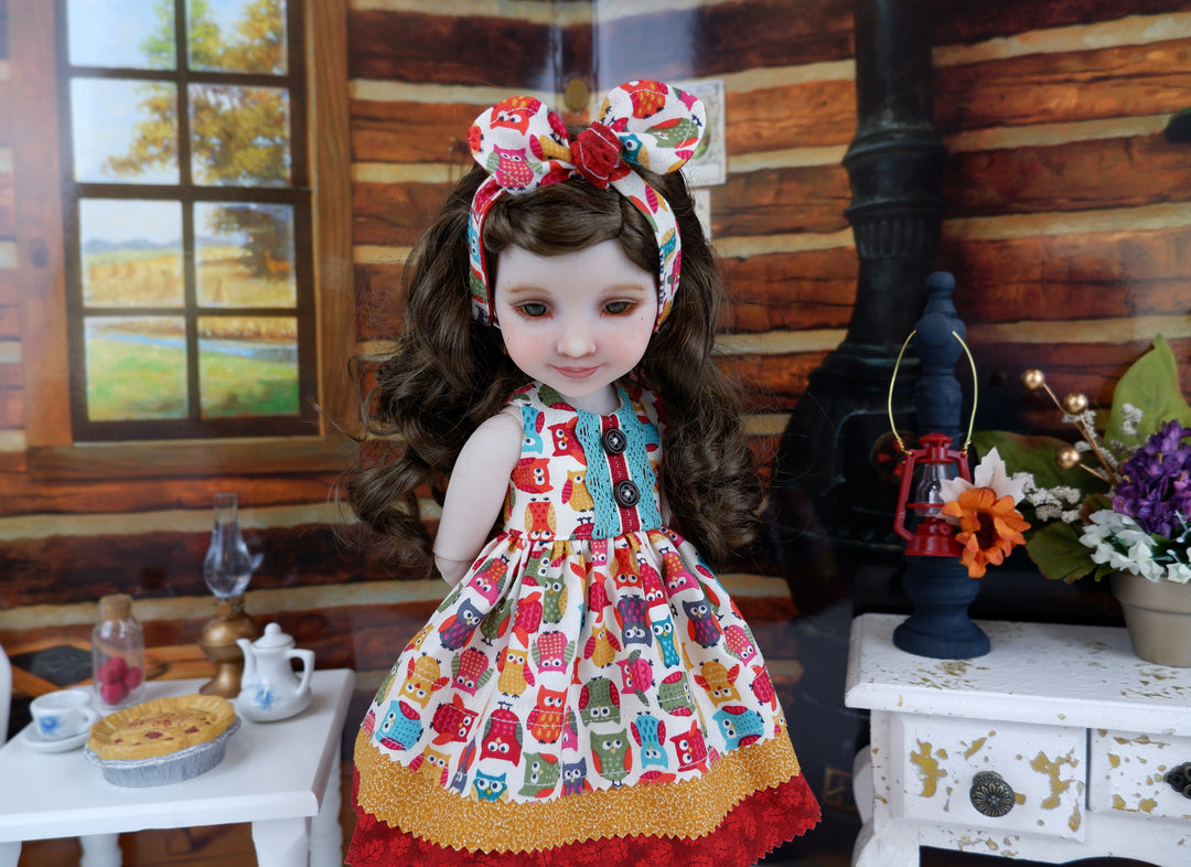 Autumn Owlets - dress with boots for Ruby Red Fashion Friends doll