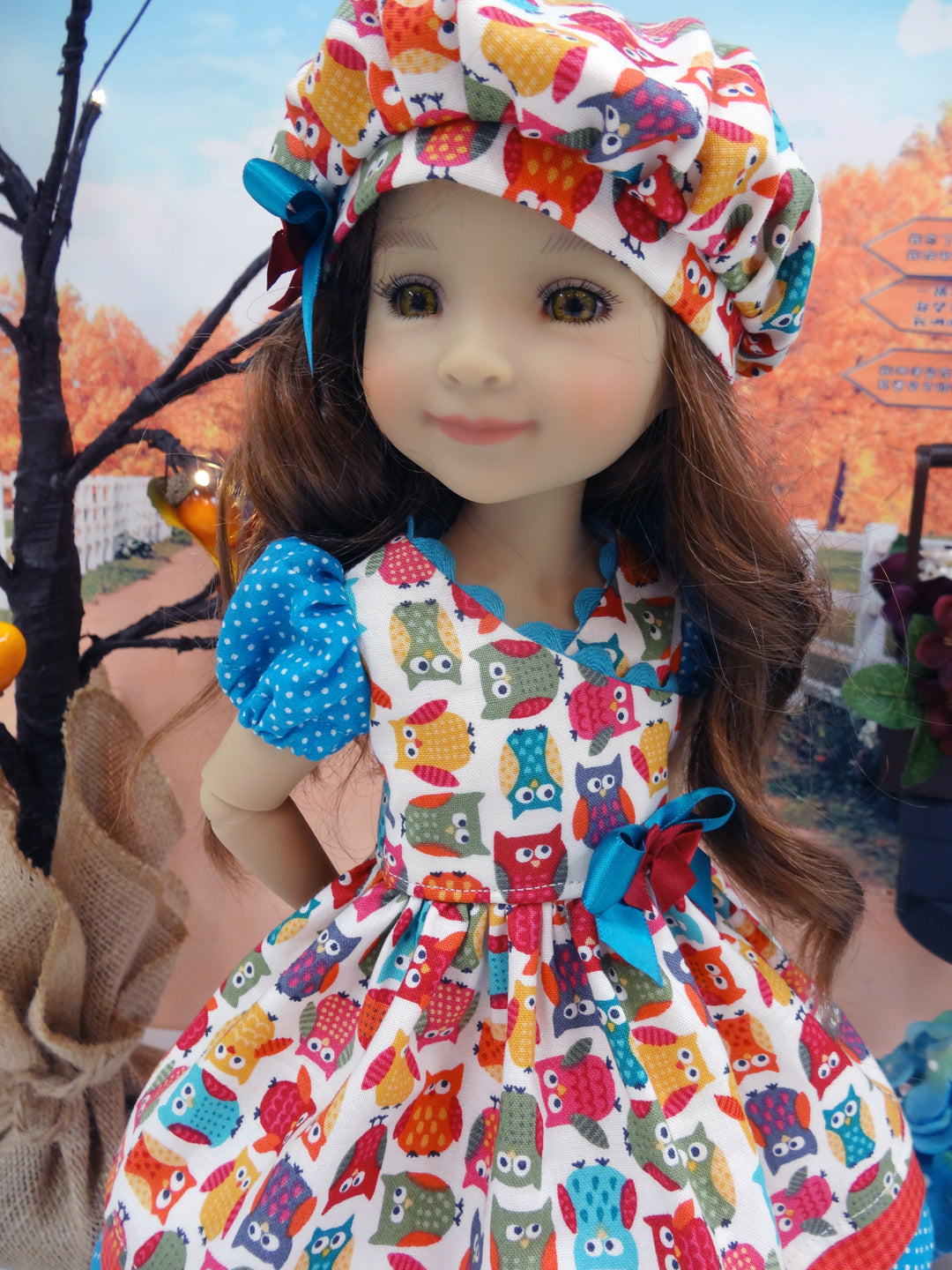 Autumn Owls - dress for Ruby Red Fashion Friends doll