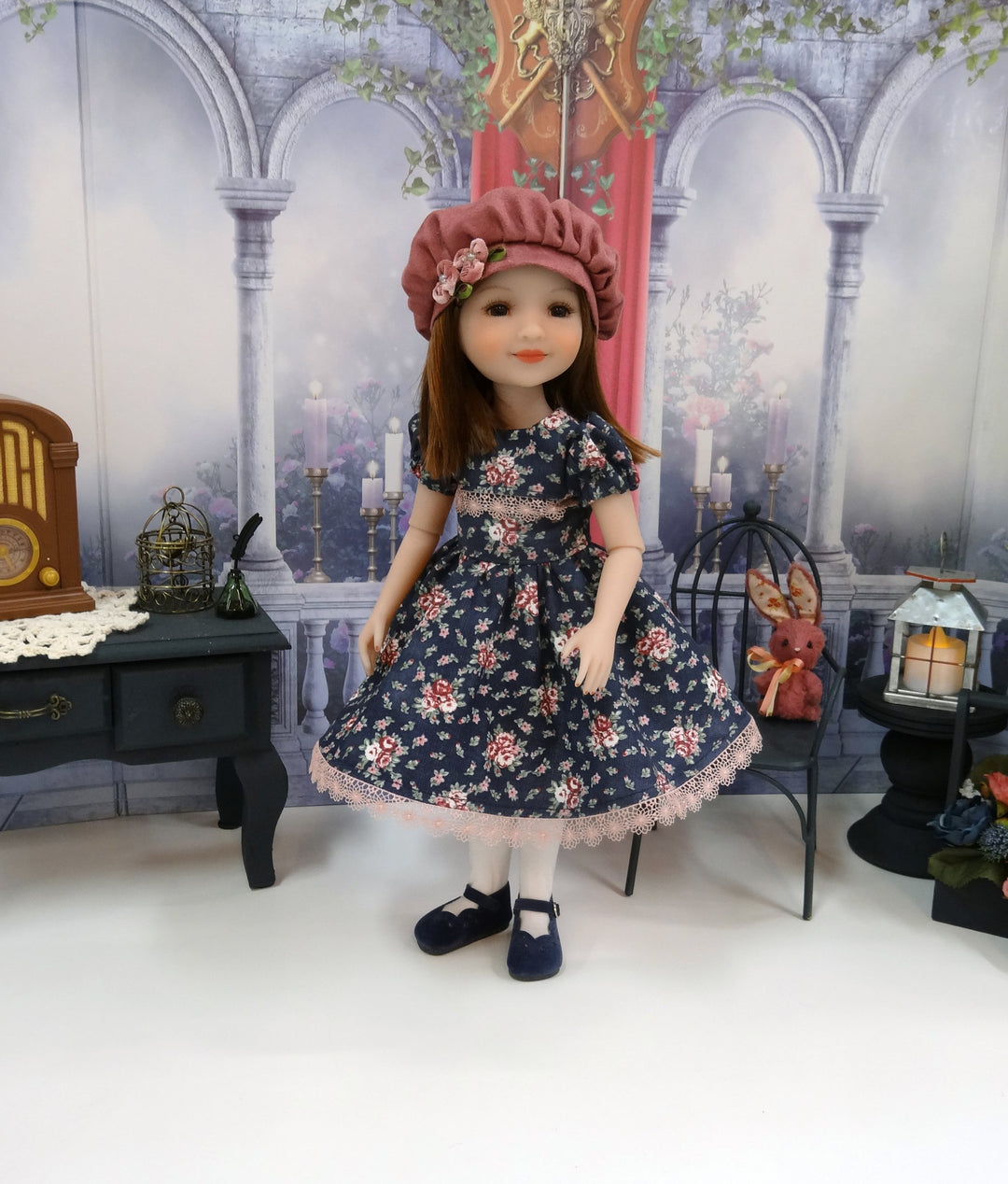 Autumn Serenade - dress & capelet for Ruby Red Fashion Friends doll