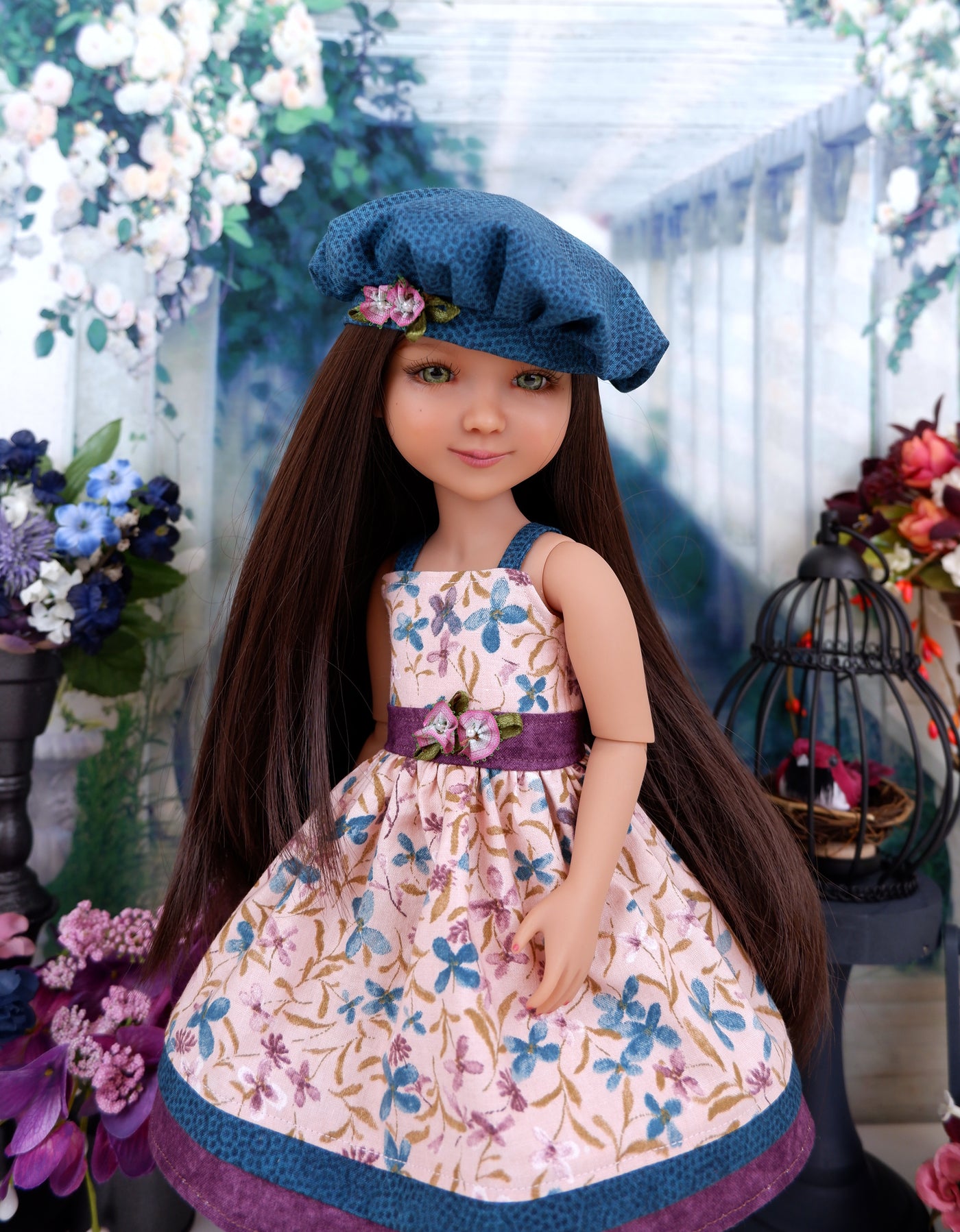 Autumn Watercolor - dress with shoes for Ruby Red Fashion Friends doll