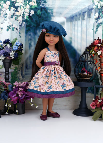Autumn Watercolor - dress with shoes for Ruby Red Fashion Friends doll