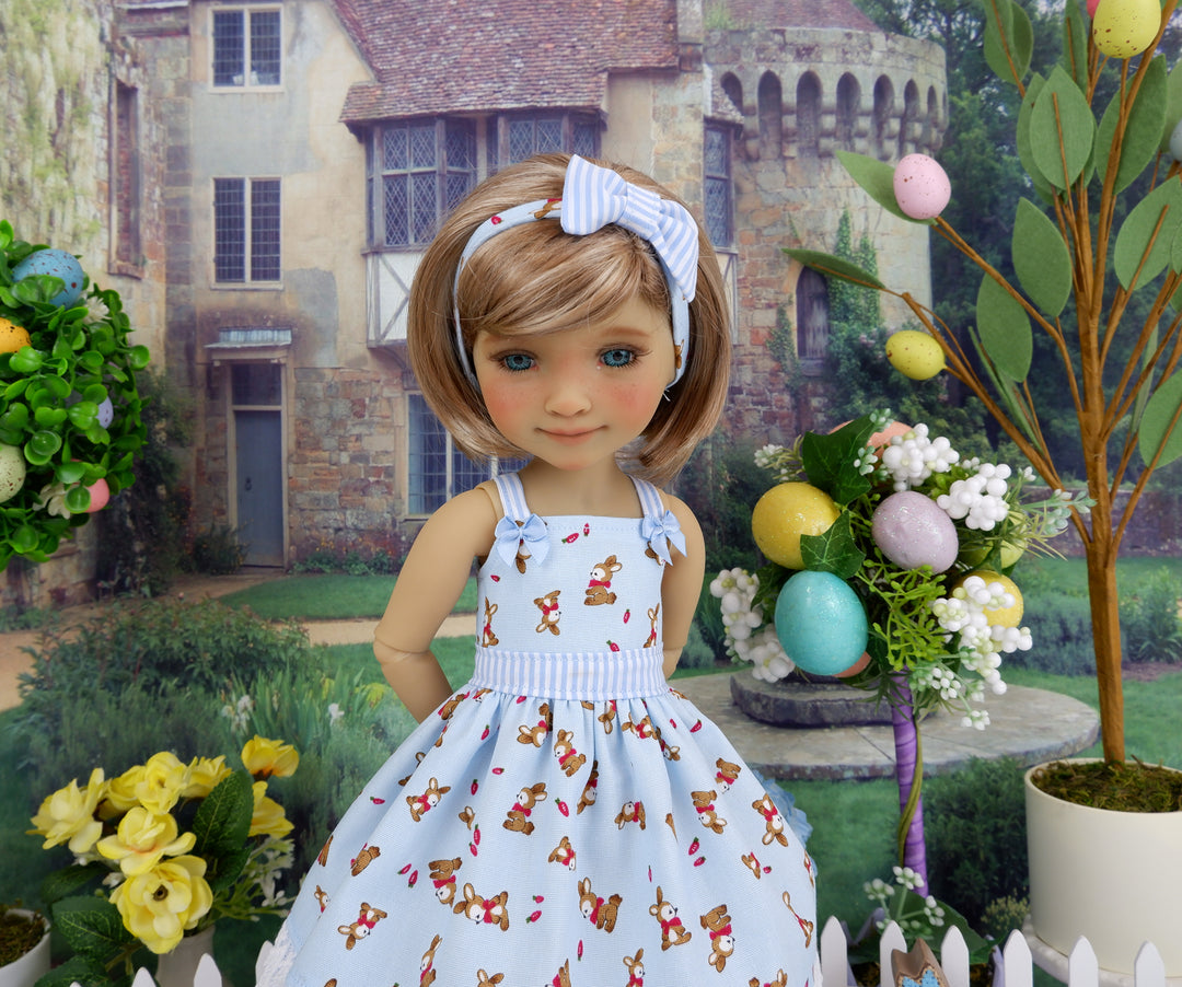 Baby Bunny Blue - dress with shoes for Ruby Red Fashion Friends doll