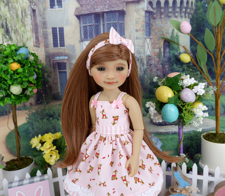 Baby Bunny Pink - dress with shoes for Ruby Red Fashion Friends doll