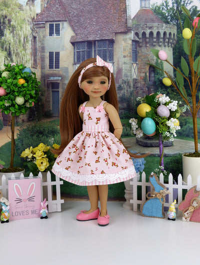 Baby Bunny Pink - dress with shoes for Ruby Red Fashion Friends doll