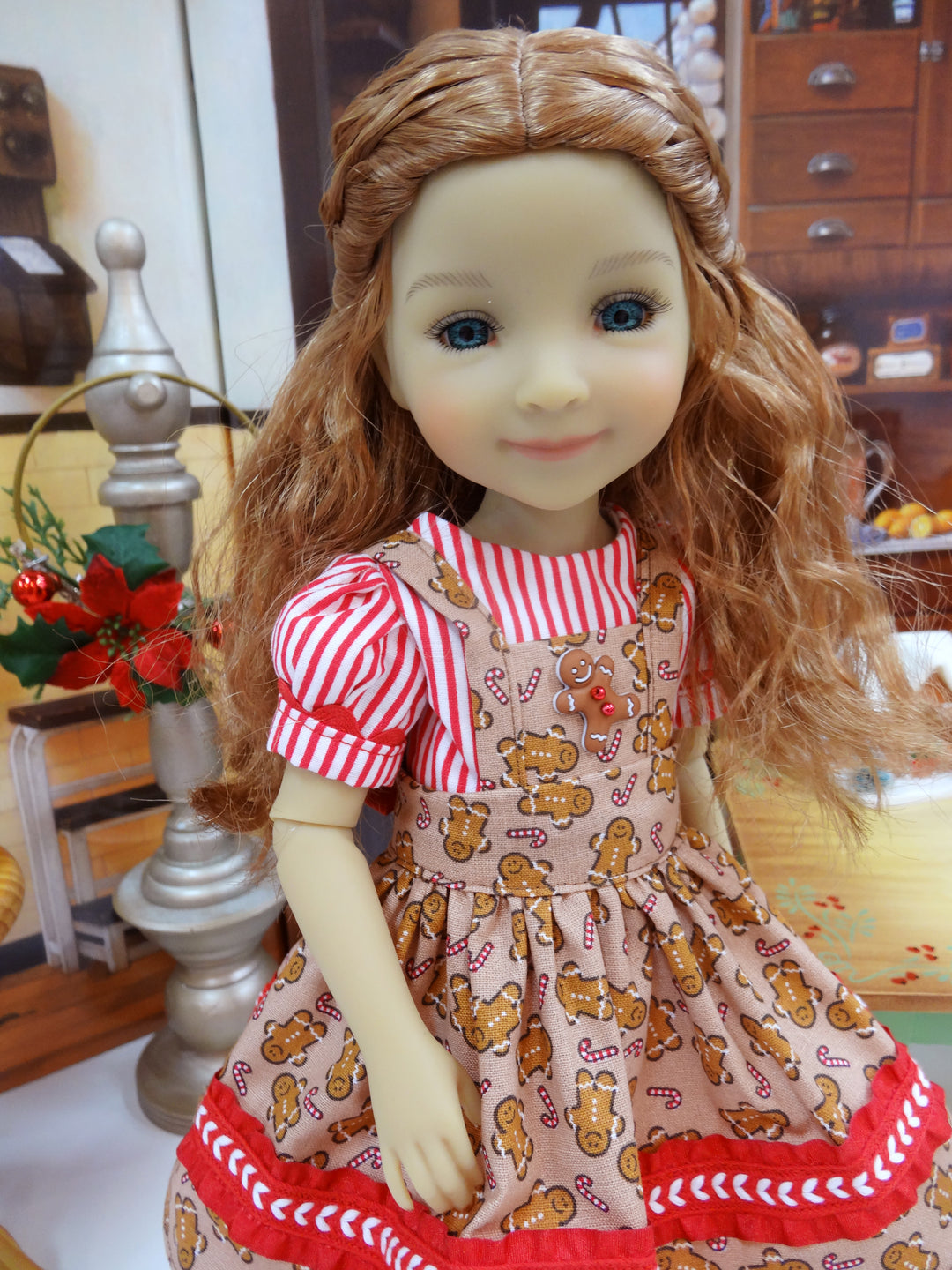 Baking Gingerbread - dress & apron for Ruby Red Fashion Friends doll