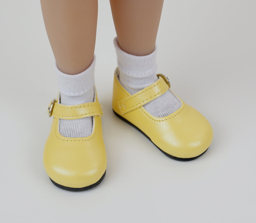 FACTORY SECONDS Simple Mary Jane Shoes - Banana Yellow