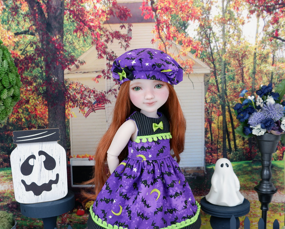 Bats at Midnight - dress with shoes for Ruby Red Fashion Friends doll