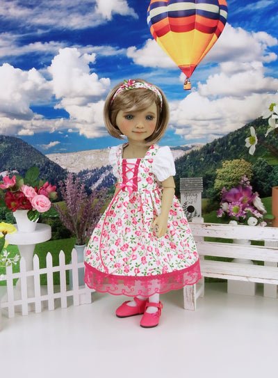 Bavarian Garden - dress ensemble with shoes for Ruby Red Fashion Friends doll