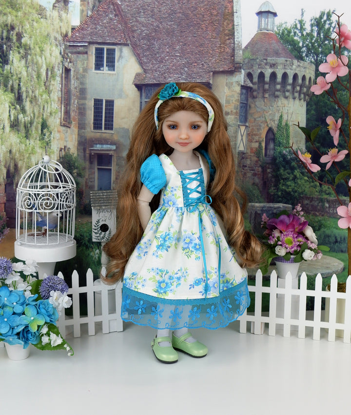 Bavarian Miss - dress ensemble with shoes for Ruby Red Fashion Friends doll