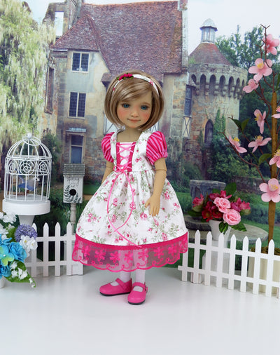 Bavarian Rose - dress ensemble with shoes for Ruby Red Fashion Friends doll