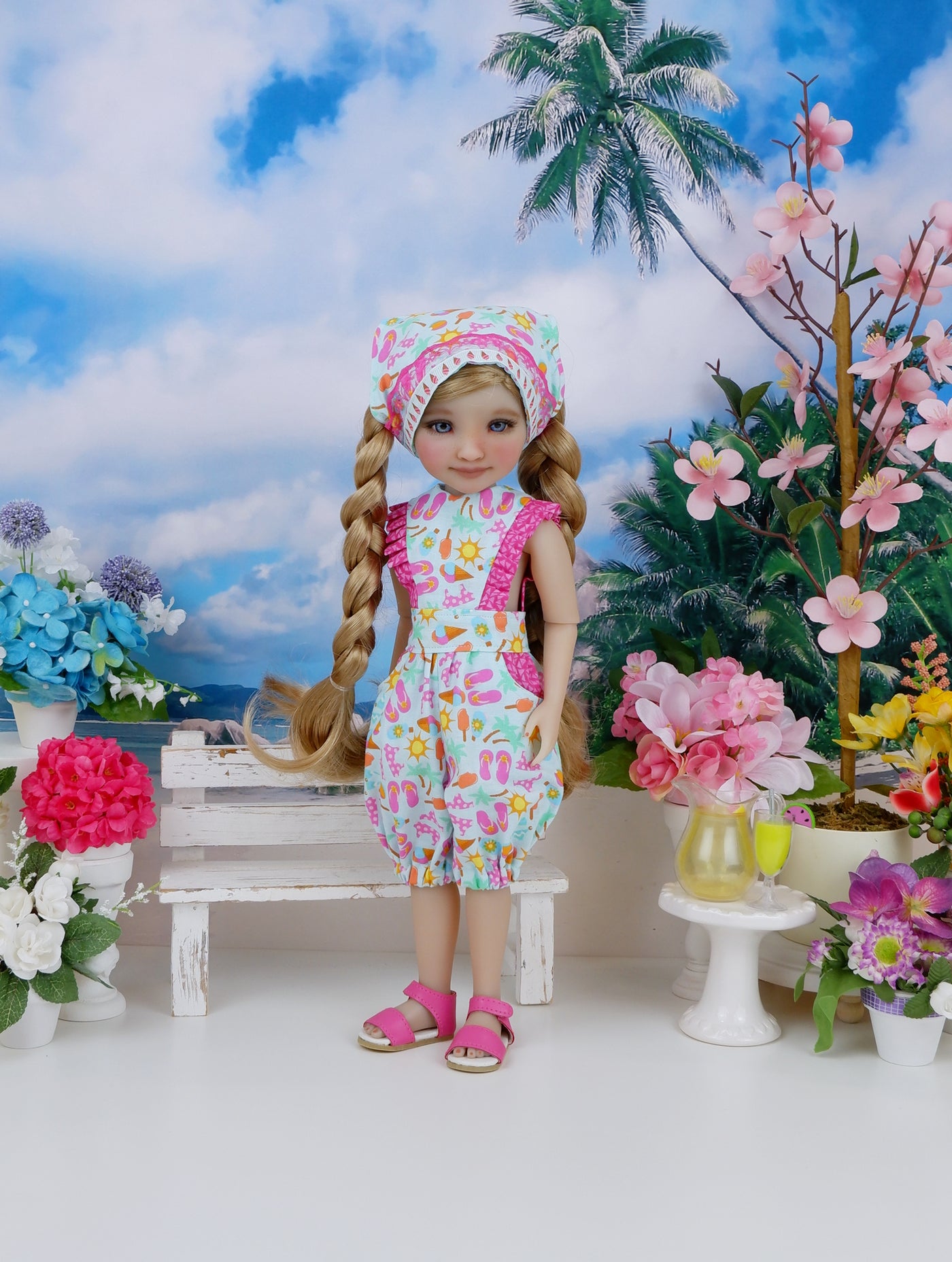 Beach Bound - romper with shoes for Ruby Red Fashion Friends doll