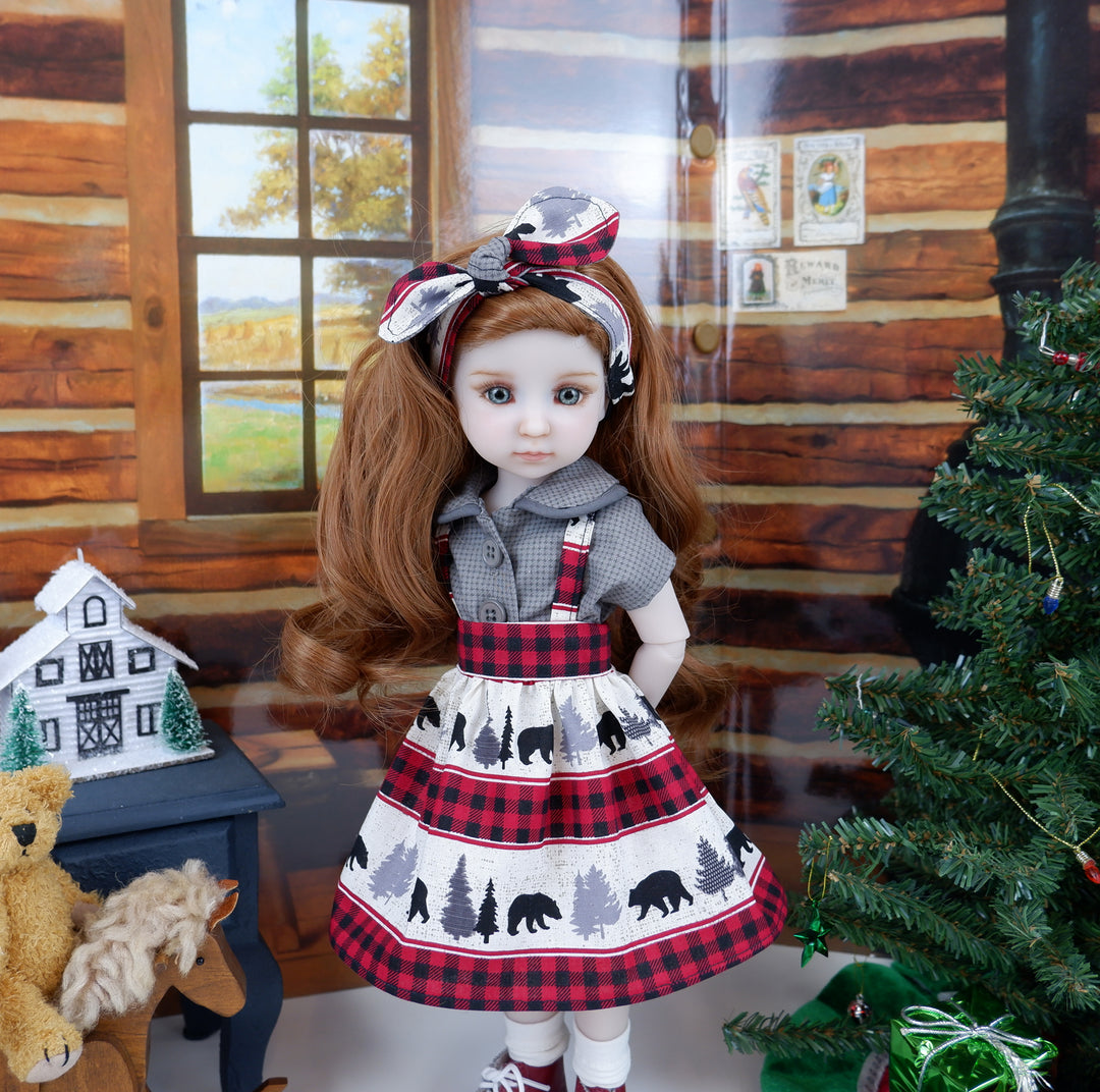 Bear Country - blouse & jumper with boots for Ruby Red Fashion Friends doll