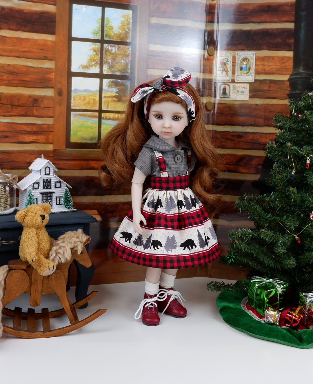 Bear Country - blouse & jumper with boots for Ruby Red Fashion Friends doll