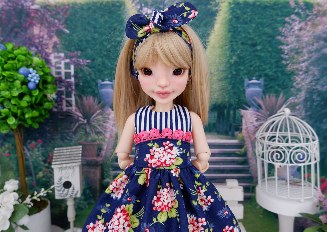 Beautiful Begonia - dress with shoes for Ava BJD doll