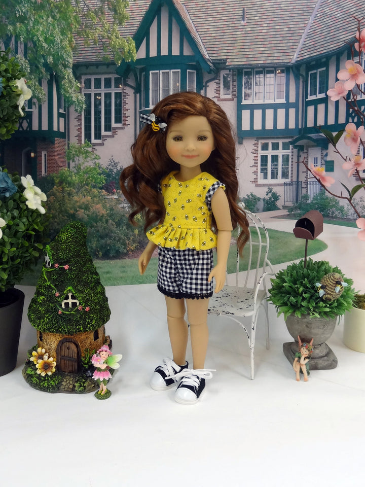 Bee Line - top & shorts for Ruby Red Fashion Friends doll