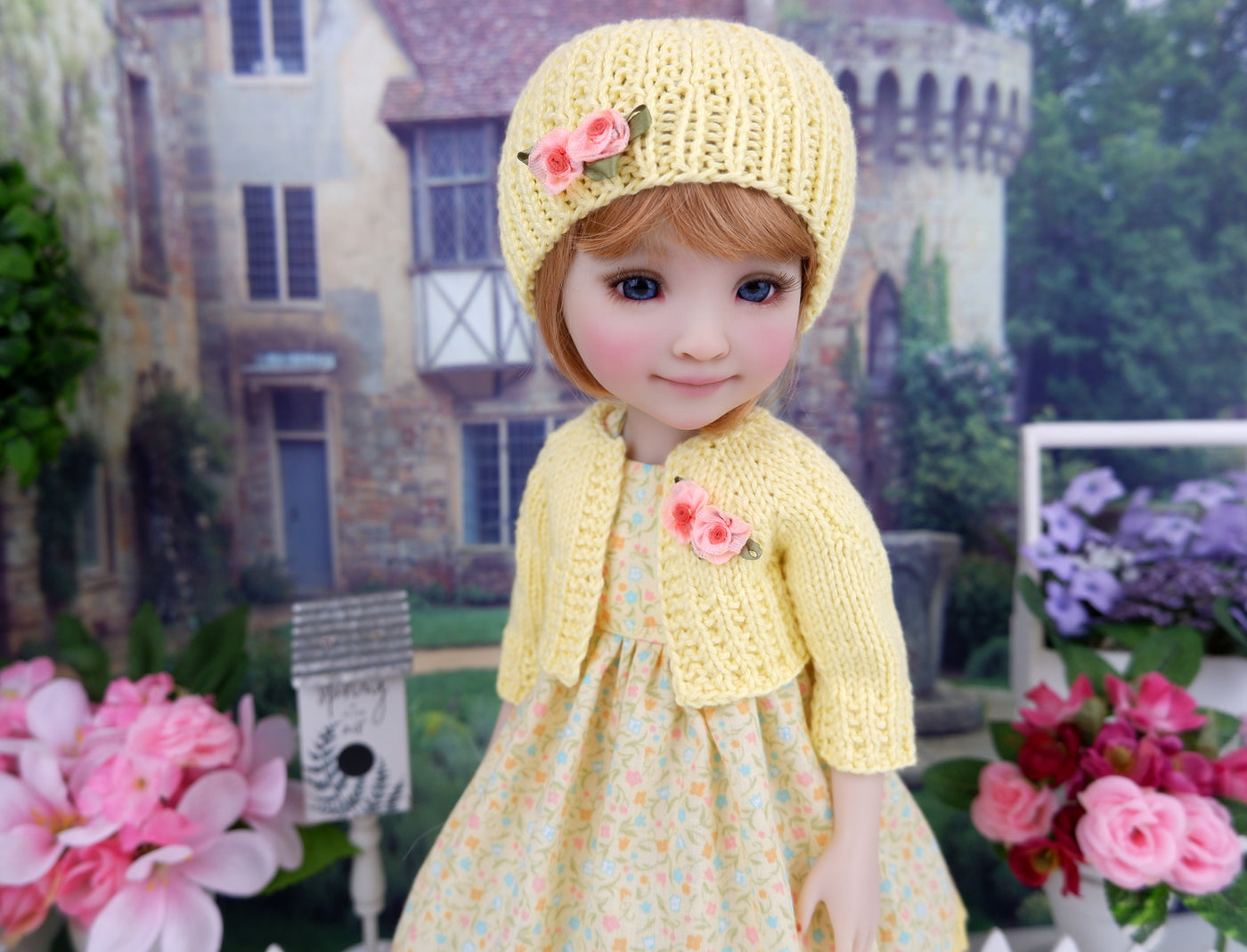 Bit of Spring - dress and sweater set with shoes for Ruby Red Fashion Friends doll
