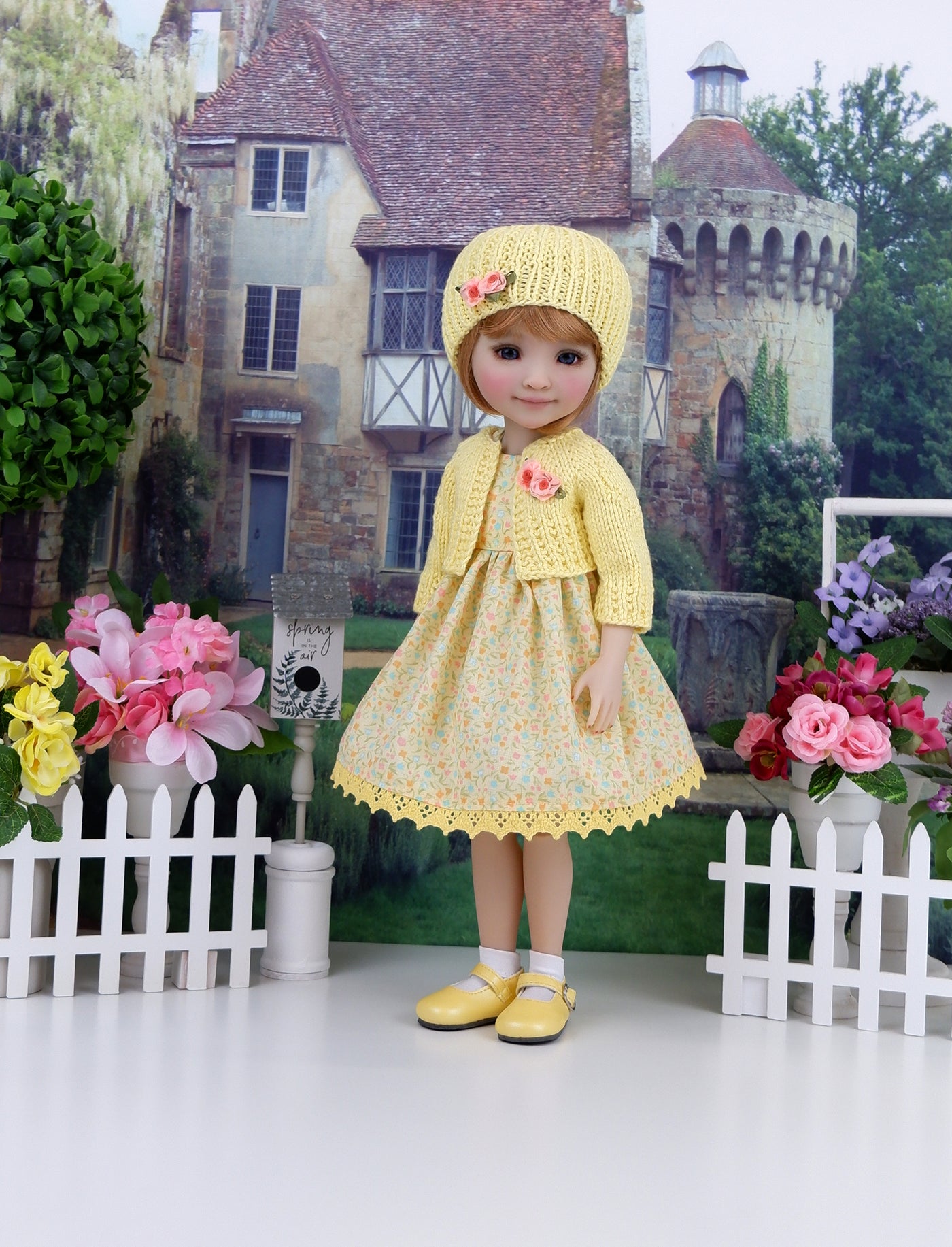 Bit of Spring - dress and sweater set with shoes for Ruby Red Fashion Friends doll