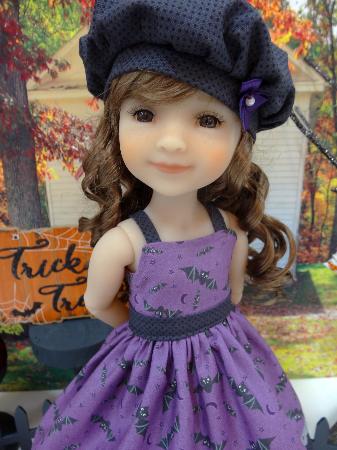 Bitty Bat - dress & sweater for Ruby Red Fashion Friends doll
