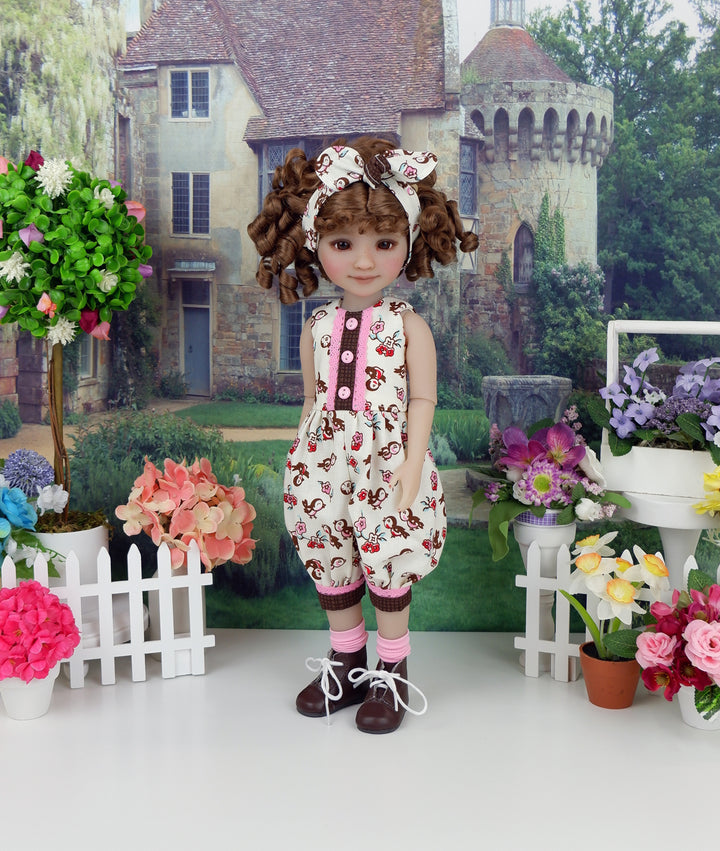Bitty Bird - romper with boots for Ruby Red Fashion Friends doll
