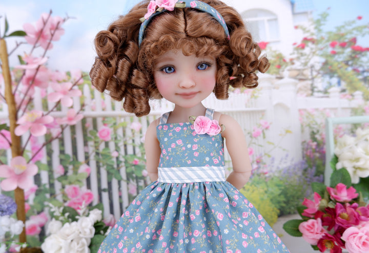 Bitty Spring Blossoms - dress with shoes for Ruby Red Fashion Friends doll