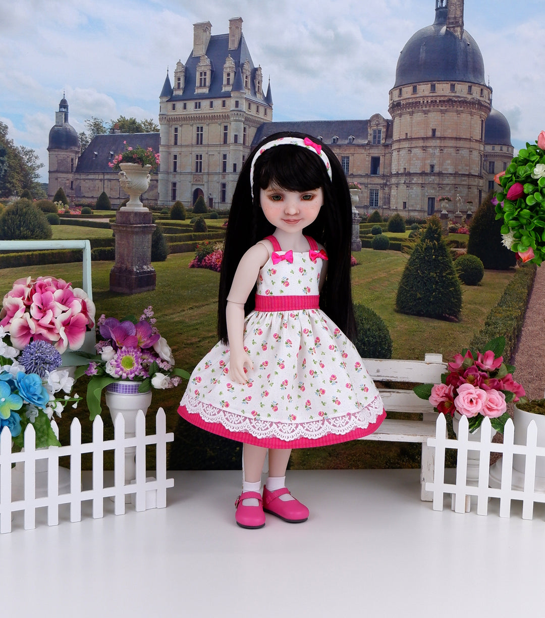 Bitty Summer Rose - dress with shoes for Ruby Red Fashion Friends doll