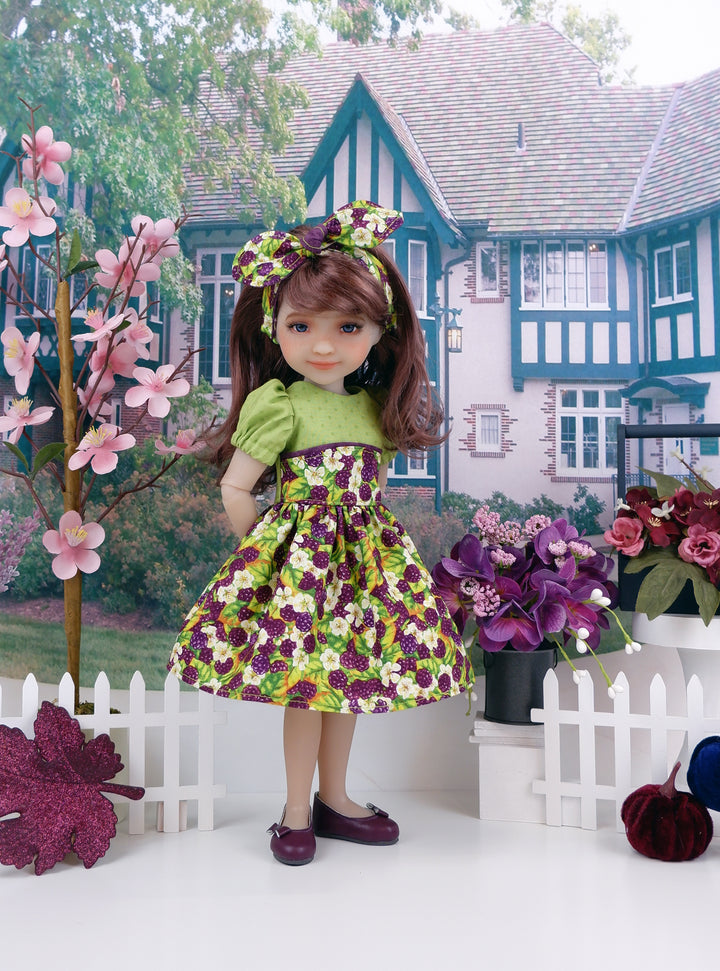 Blackberry Brambles - dress and shoes for Ruby Red Fashion Friends doll