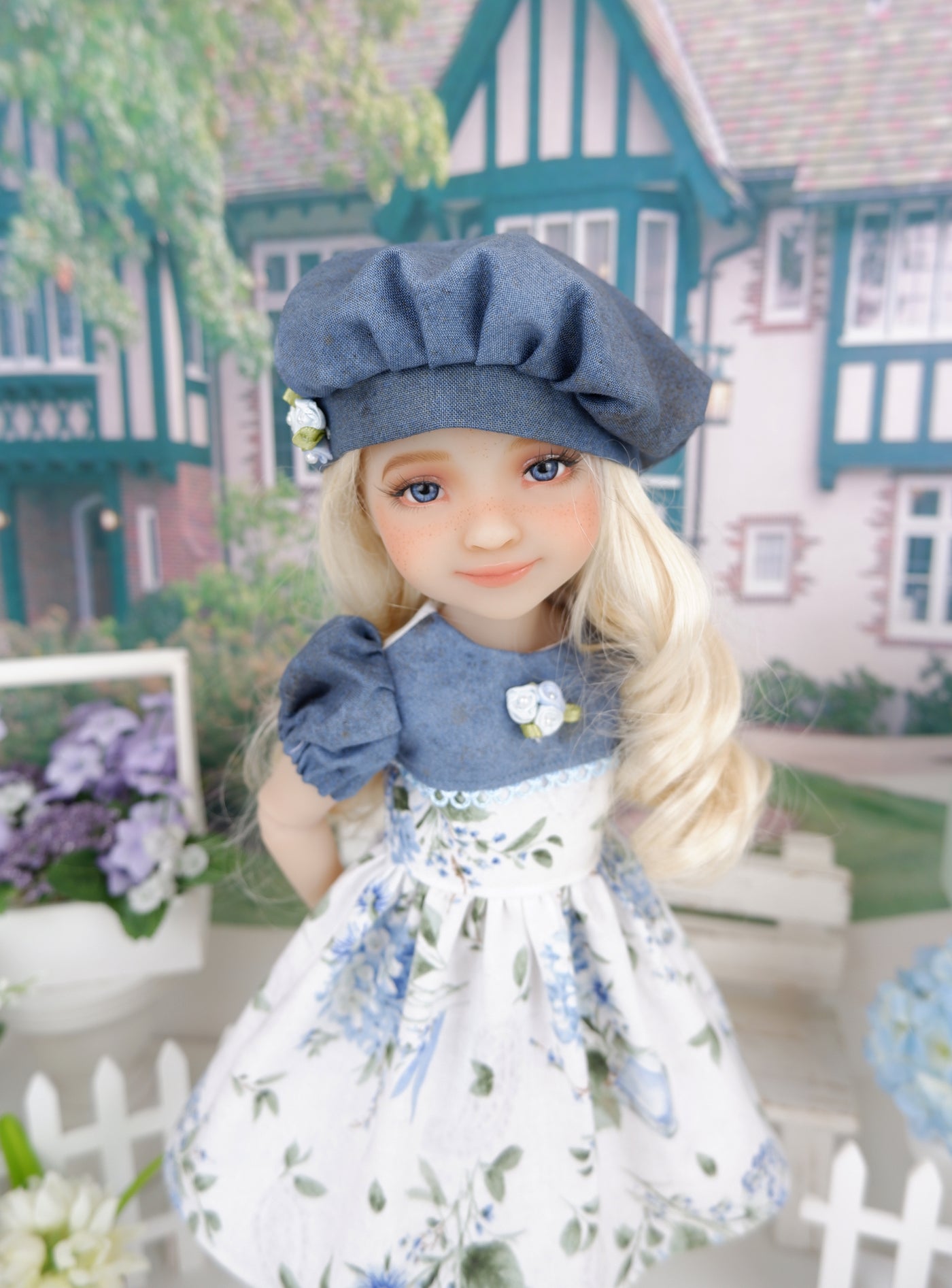 Blissful Blooms - dress ensemble with shoes for Ruby Red Fashion Friends doll