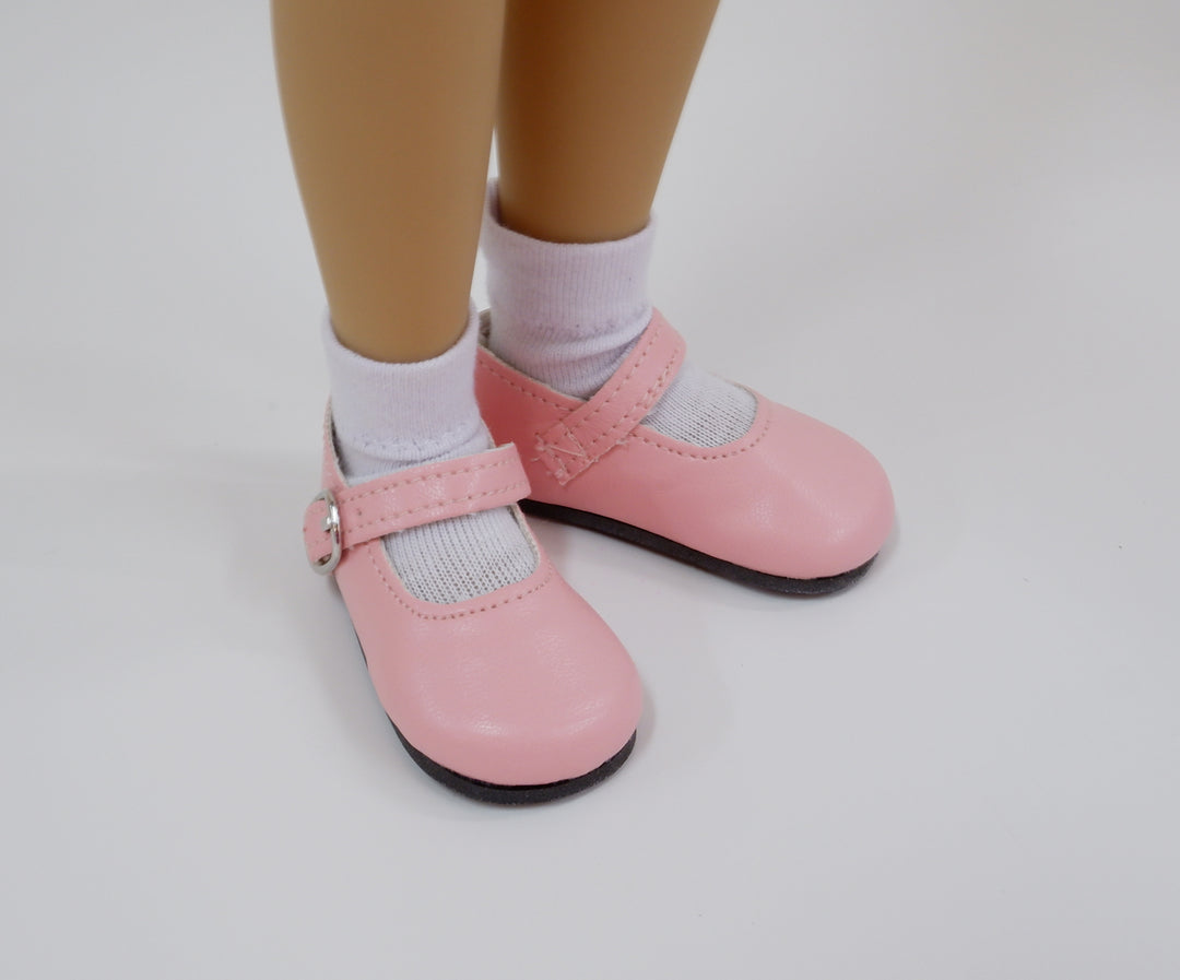 FACTORY SECONDS Simple Mary Jane Shoes - Blush