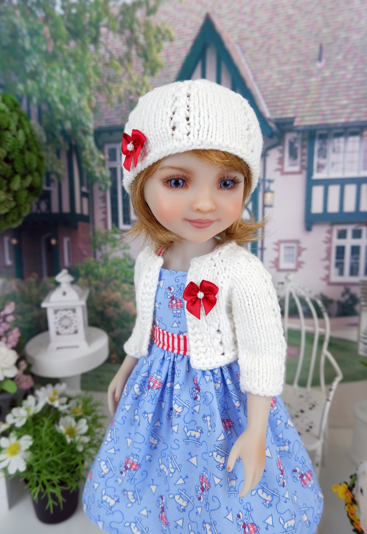 Bo Peep - dress and sweater set with shoes for Ruby Red Fashion Friends doll