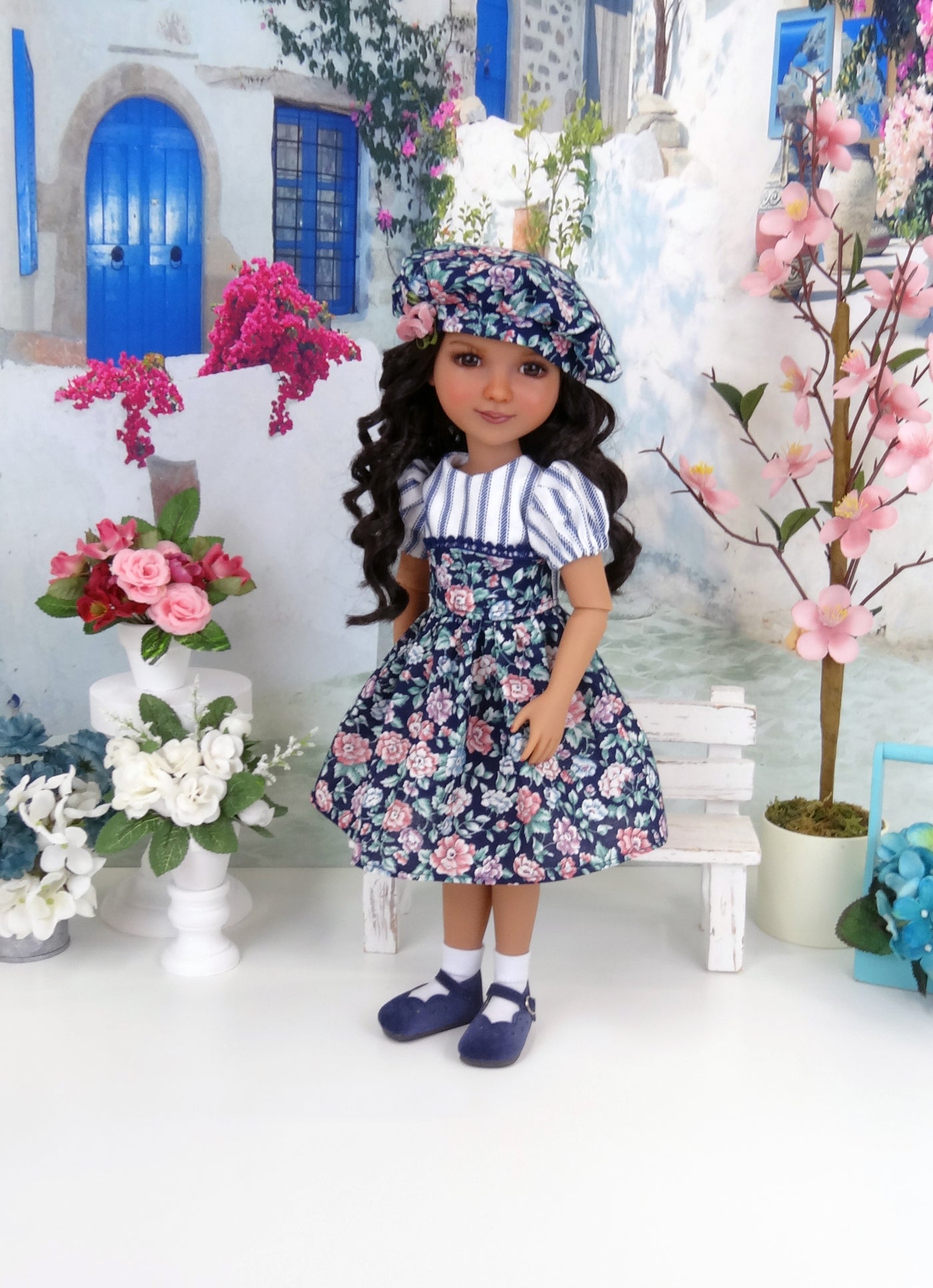 Botanical Beauty - dress and shoes for Ruby Red Fashion Friends doll