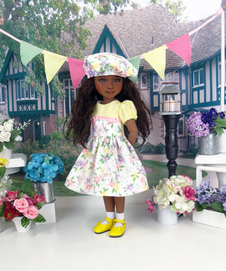 Botanical Butterfly - dress and shoes for Ruby Red Fashion Friends doll