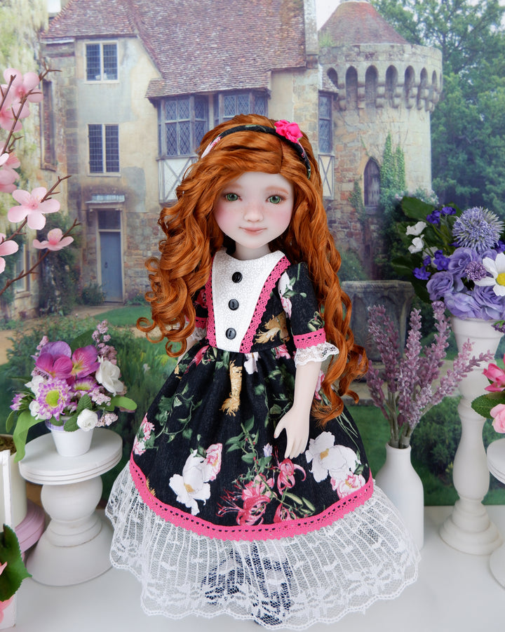 Botanicals in Bloom - dress with shoes for Ruby Red Fashion Friends doll