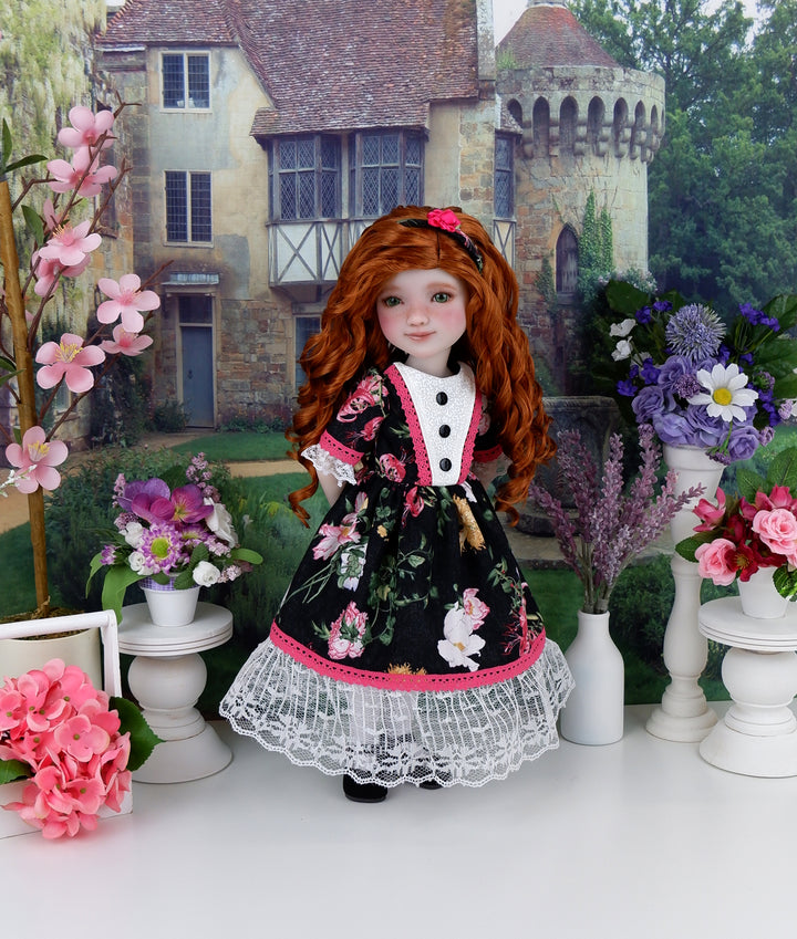 Botanicals in Bloom - dress with shoes for Ruby Red Fashion Friends doll