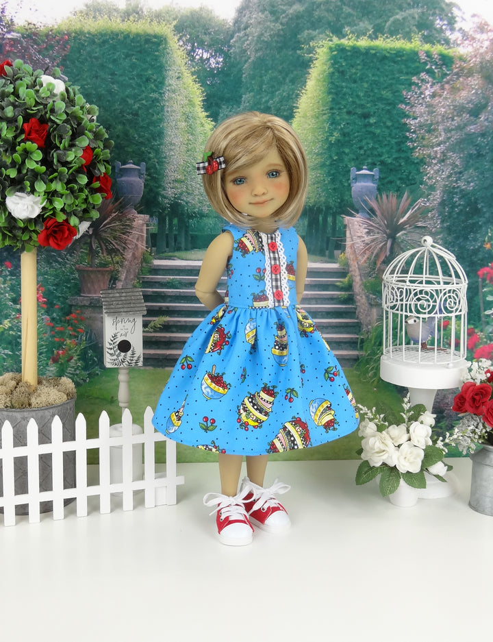 Bowl of Cherries - dress with shoes for Ruby Red Fashion Friends doll