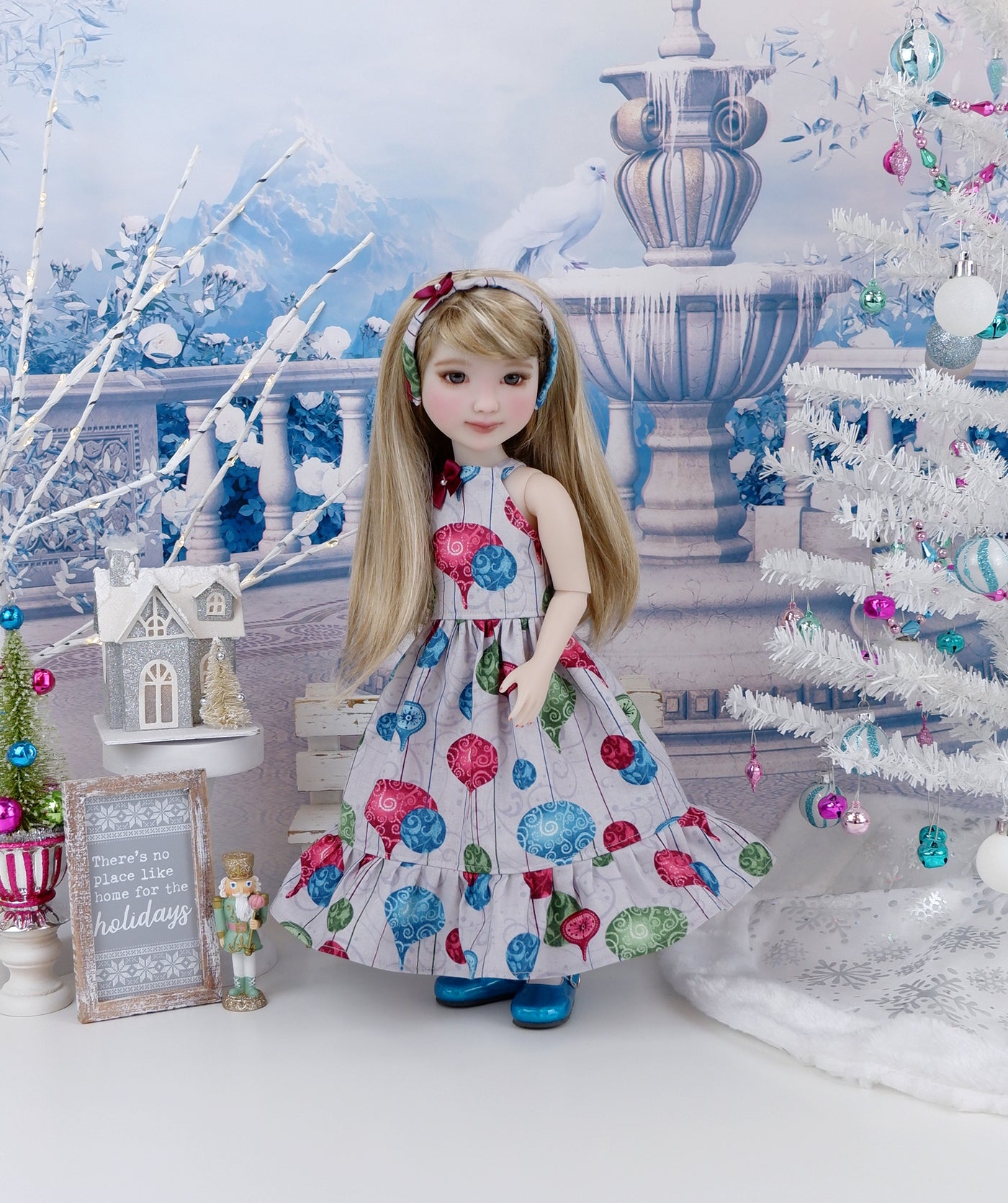 Bright Baubles - dress with shoes for Ruby Red Fashion Friends doll
