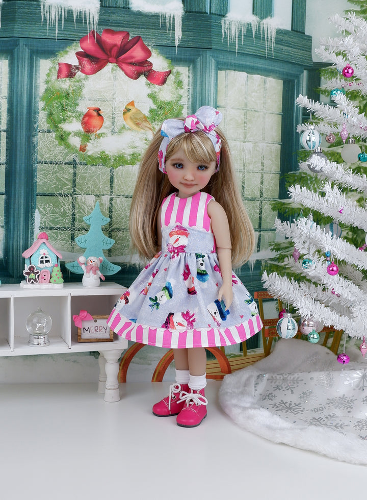 Build A Snowman - dress with boots for Ruby Red Fashion Friends doll