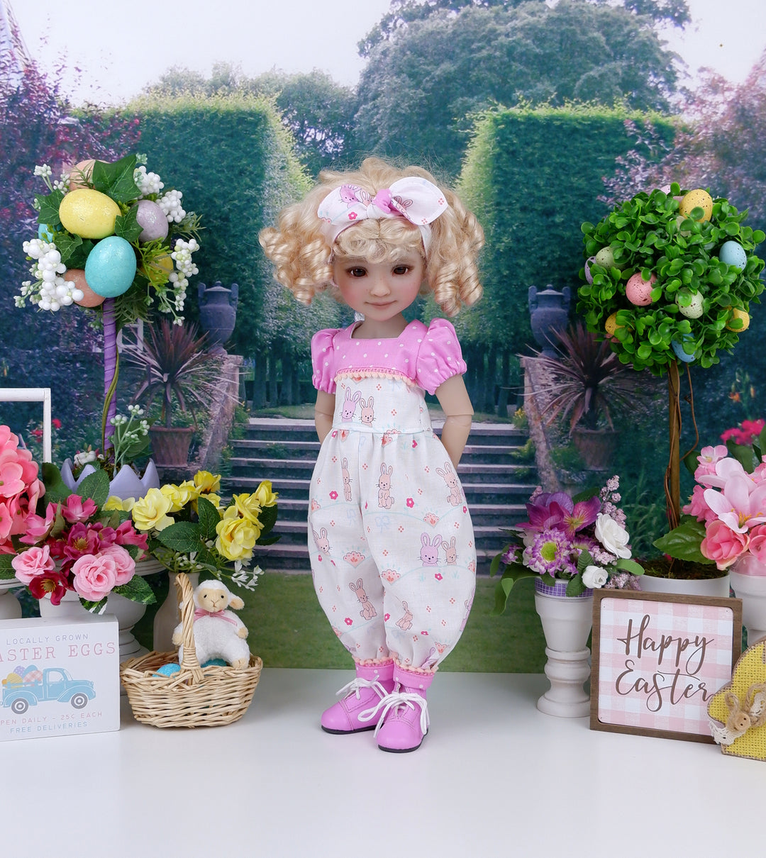 Bunny Besties - romper with boots for Ruby Red Fashion Friends doll