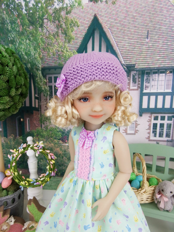 Bunny Face - dress and hat with shoes for Ruby Red Fashion Friends doll