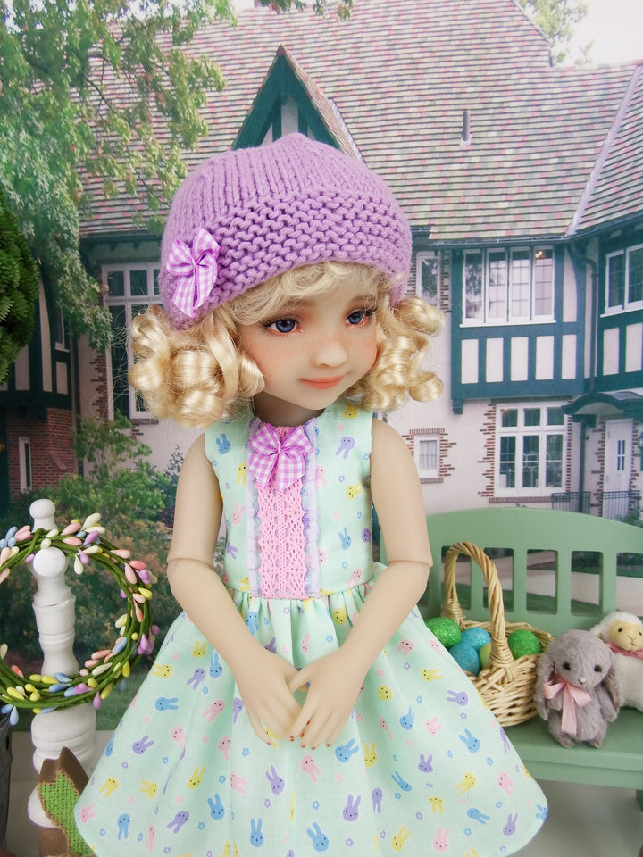 Bunny Face - dress and hat with shoes for Ruby Red Fashion Friends doll