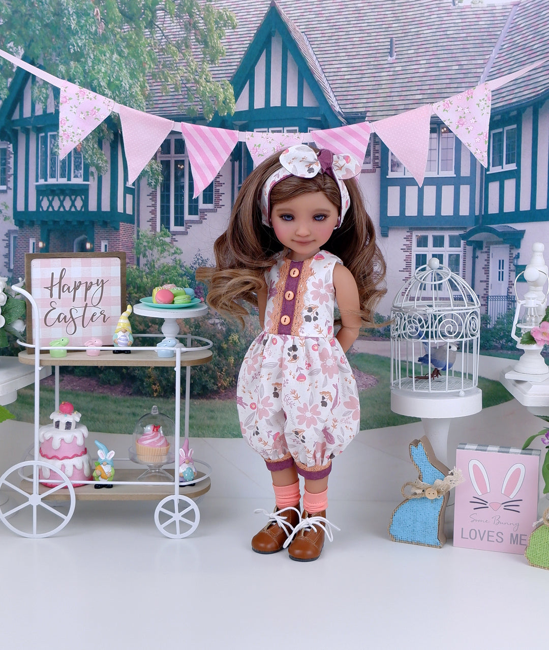 Bunny Fields - romper with boots for Ruby Red Fashion Friends doll
