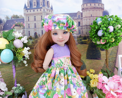 Bunny Garden - dress and shoes for Ruby Red Fashion Friends doll