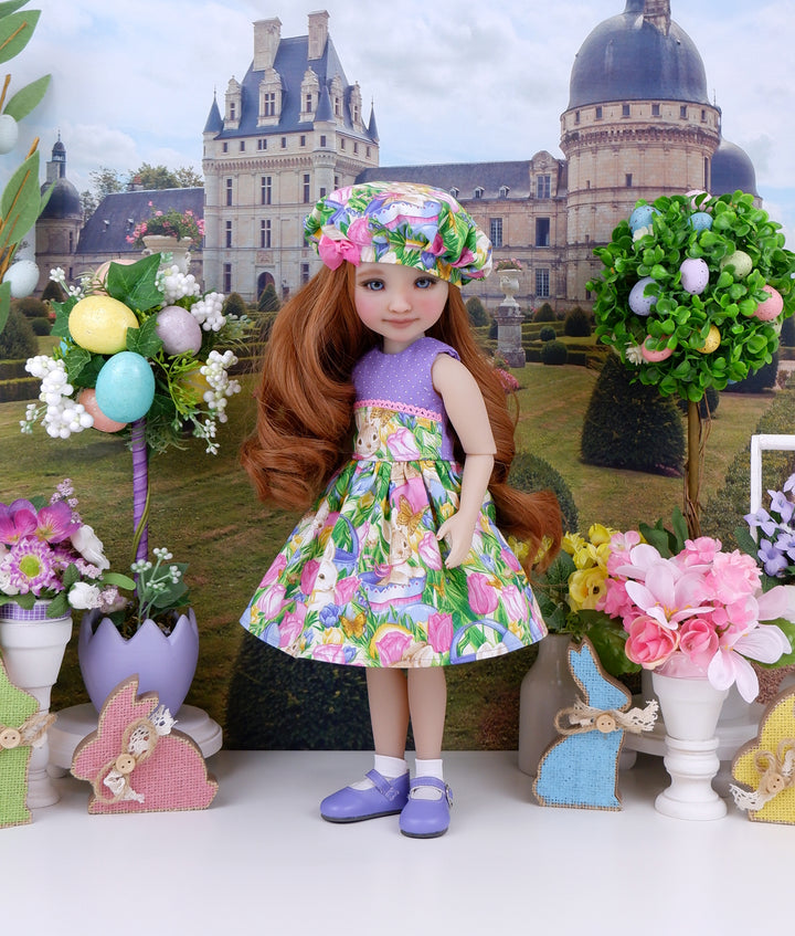 Bunny Garden - dress and shoes for Ruby Red Fashion Friends doll