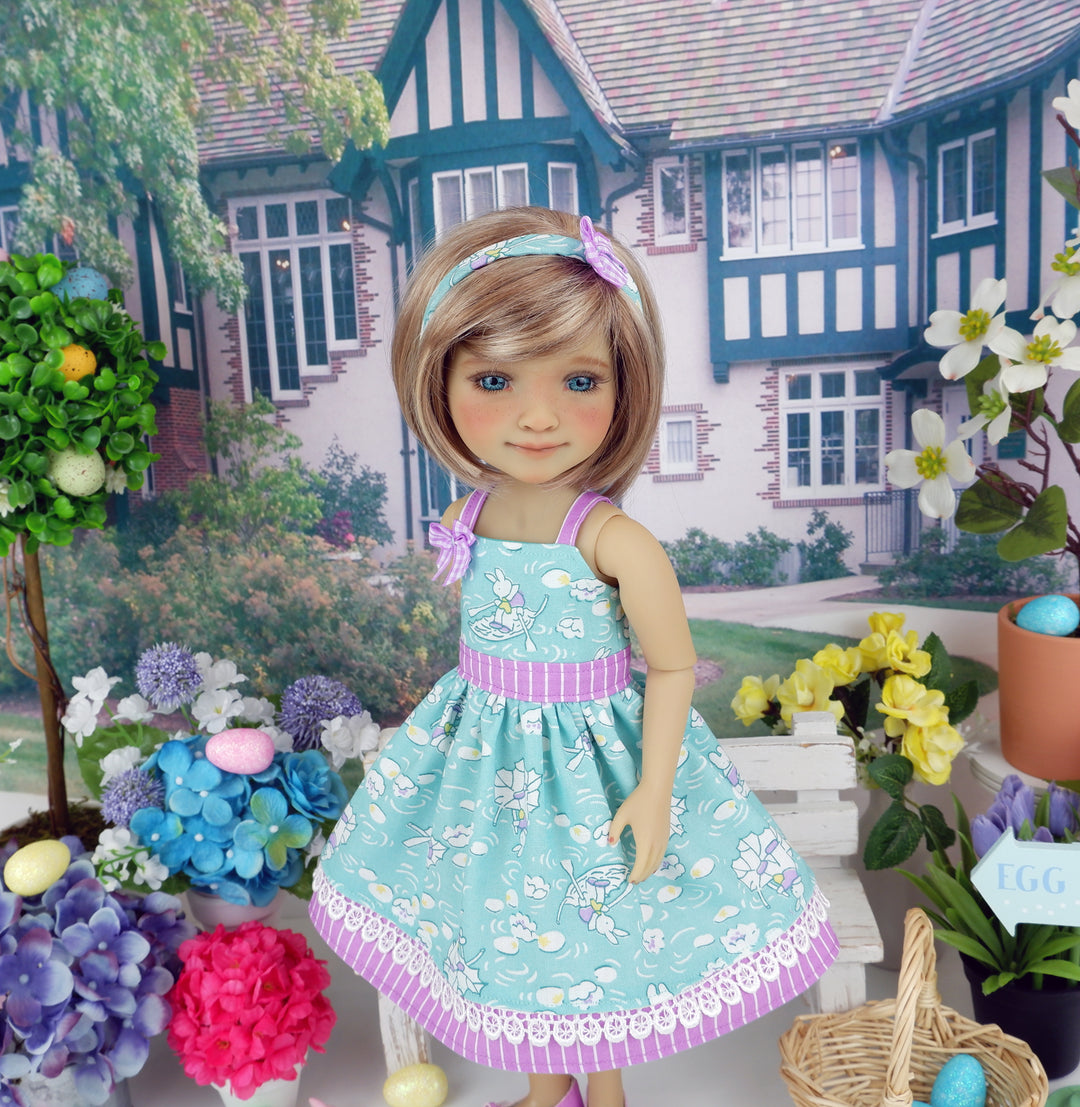 Bunny Pond - dress with shoes for Ruby Red Fashion Friends doll