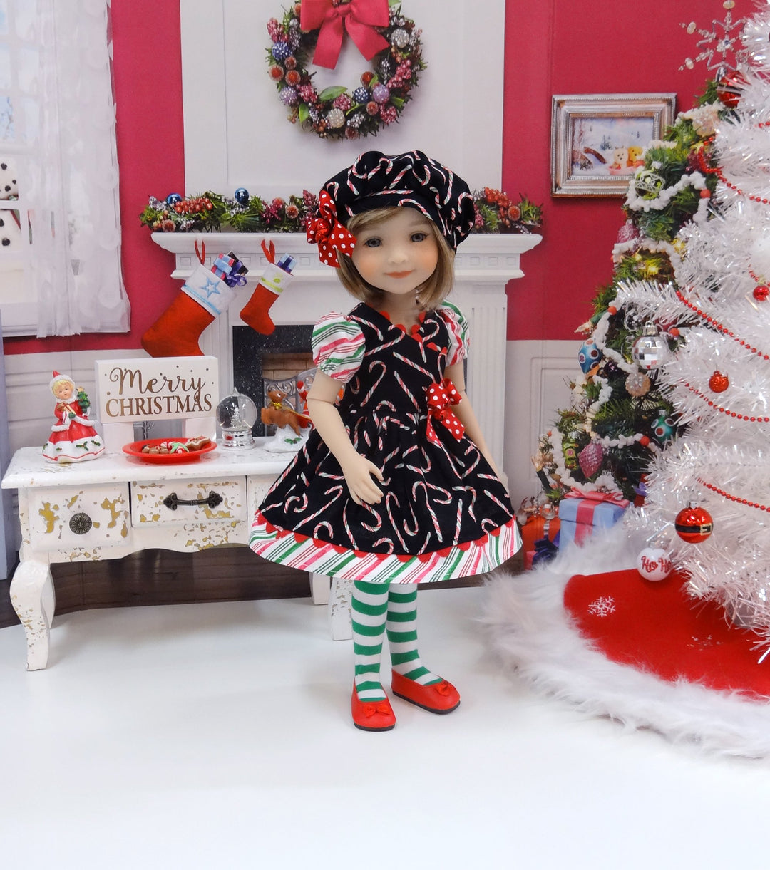Candy Cane Elf - dress for Ruby Red Fashion Friends doll