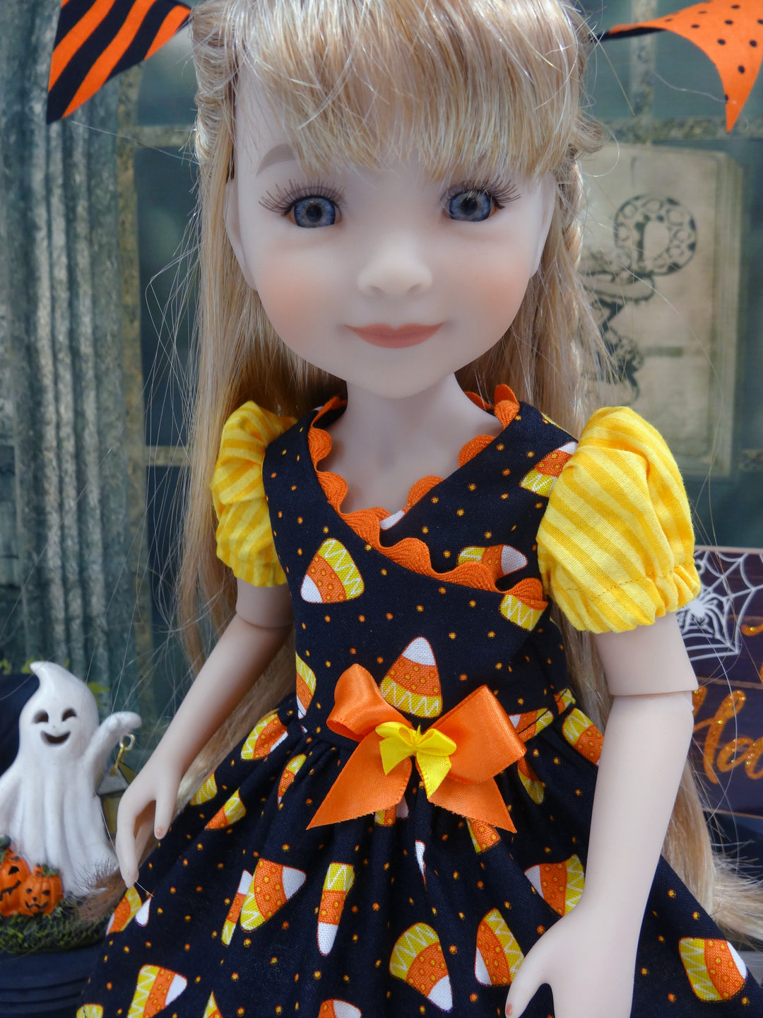 Candy Corn 2 - dress with shoes for Ruby Red Fashion Friends doll