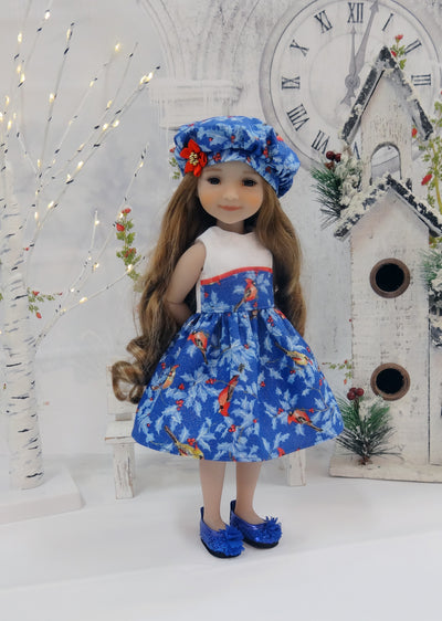 Cardinals in Frost - dress ensemble for Ruby Red Fashion Friends doll