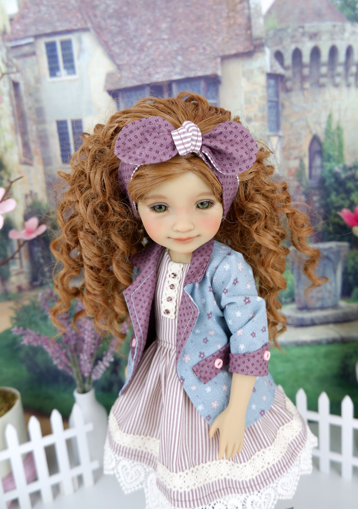 Casual Posies - dress and blazer with boots for Ruby Red Fashion Friends doll